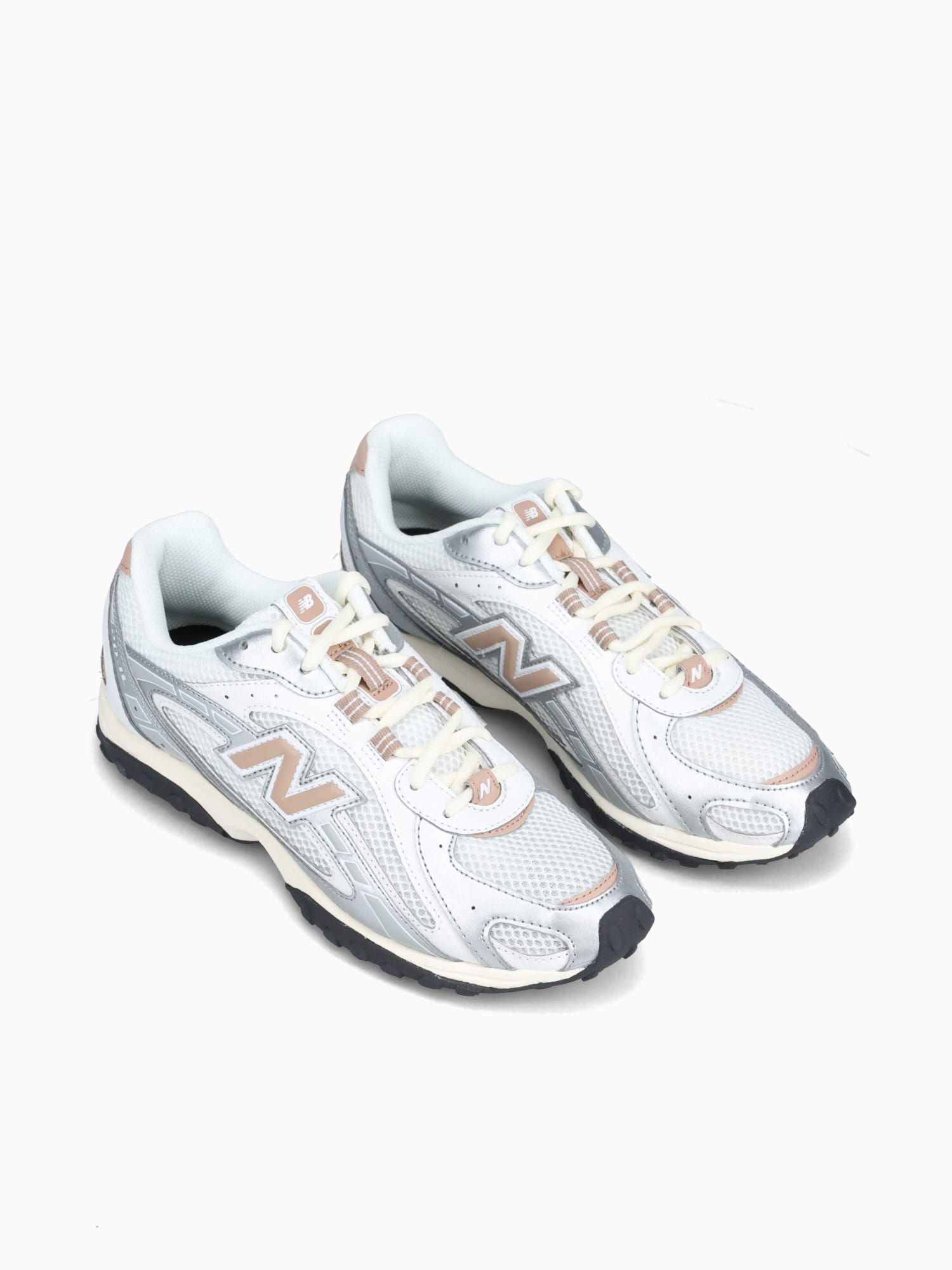 204l Silver Taupe suede Mesh Silver / 4 / M