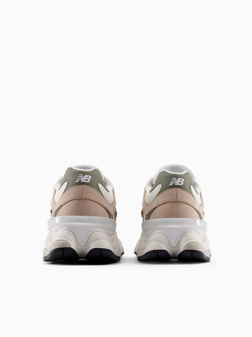 9060 Beige Green leather Beige / 4 / M