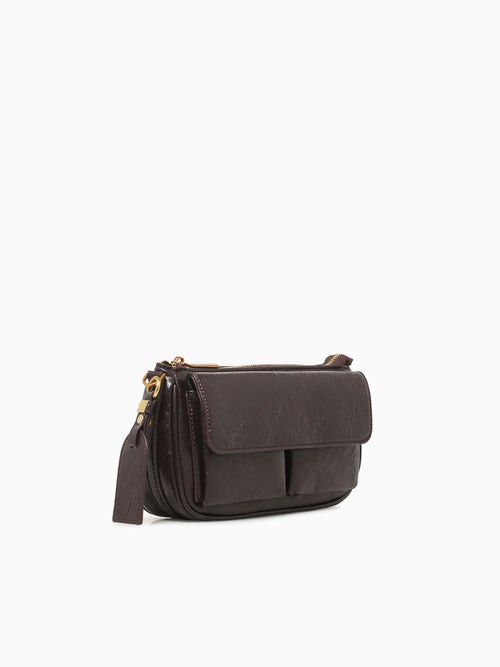 Ana Shoulder Bag Brown Brown