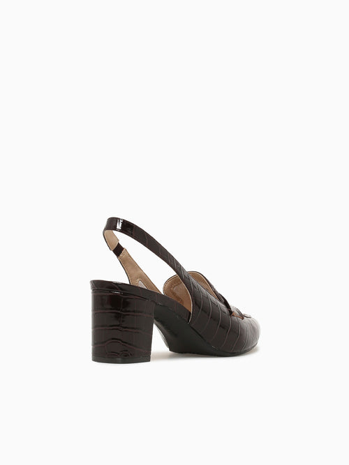 Angel Chocolate Croco Dark Brown / 5 / M