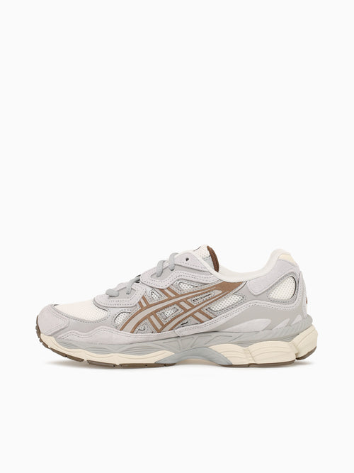 Gelnyc Cream Cement grey leather Mesh Grey / 8 / M