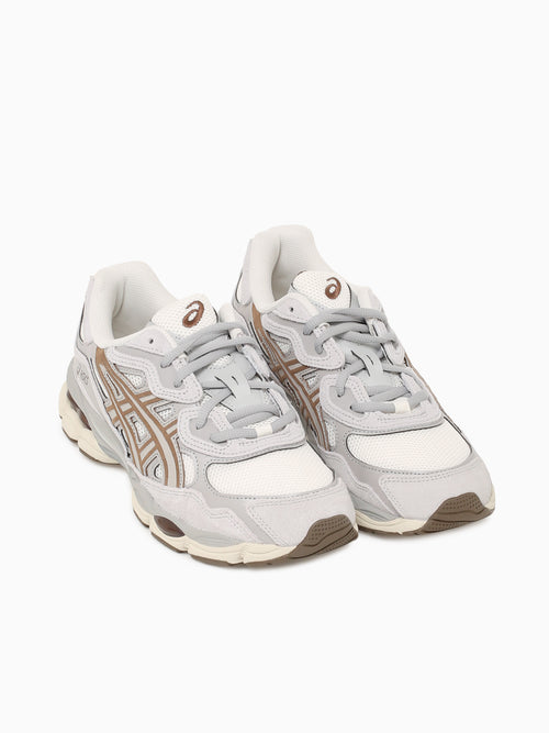 Gelnyc Cream Cement grey leather Mesh Grey / 8 / M
