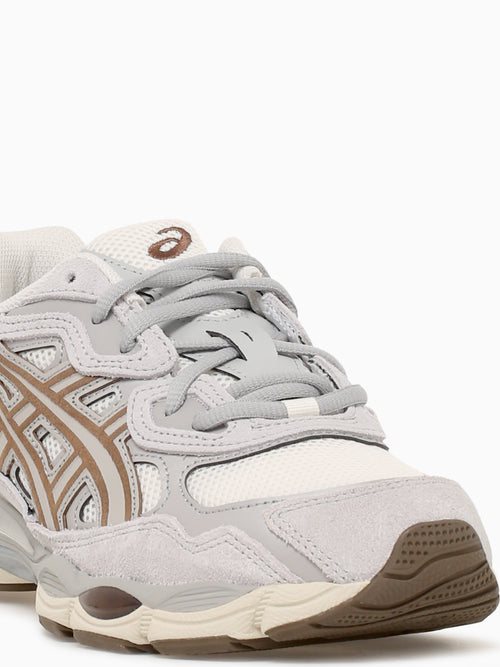 Gelnyc Cream Cement grey leather Mesh Grey / 8 / M