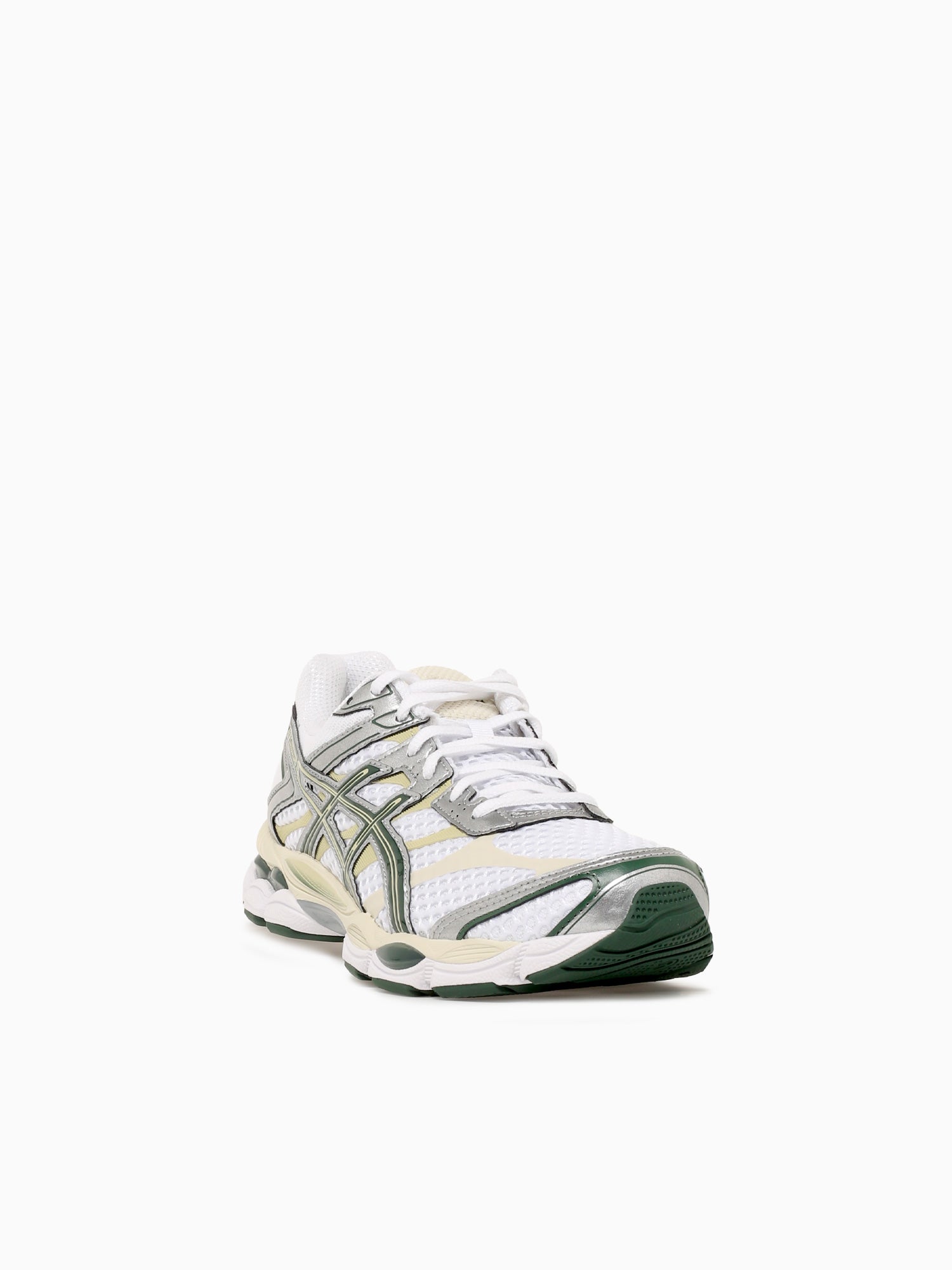 Gelcumulus 16 White Forest green  leath White / 4 / M