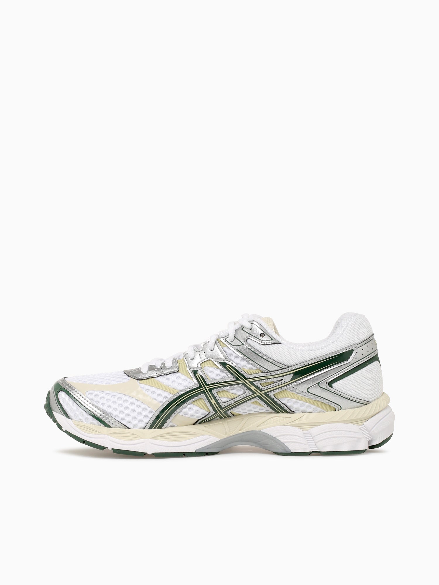 Gelcumulus 16 White Forest green  leath White / 4 / M