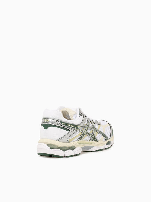 Gelcumulus 16 White Forest green  leath White / 4 / M