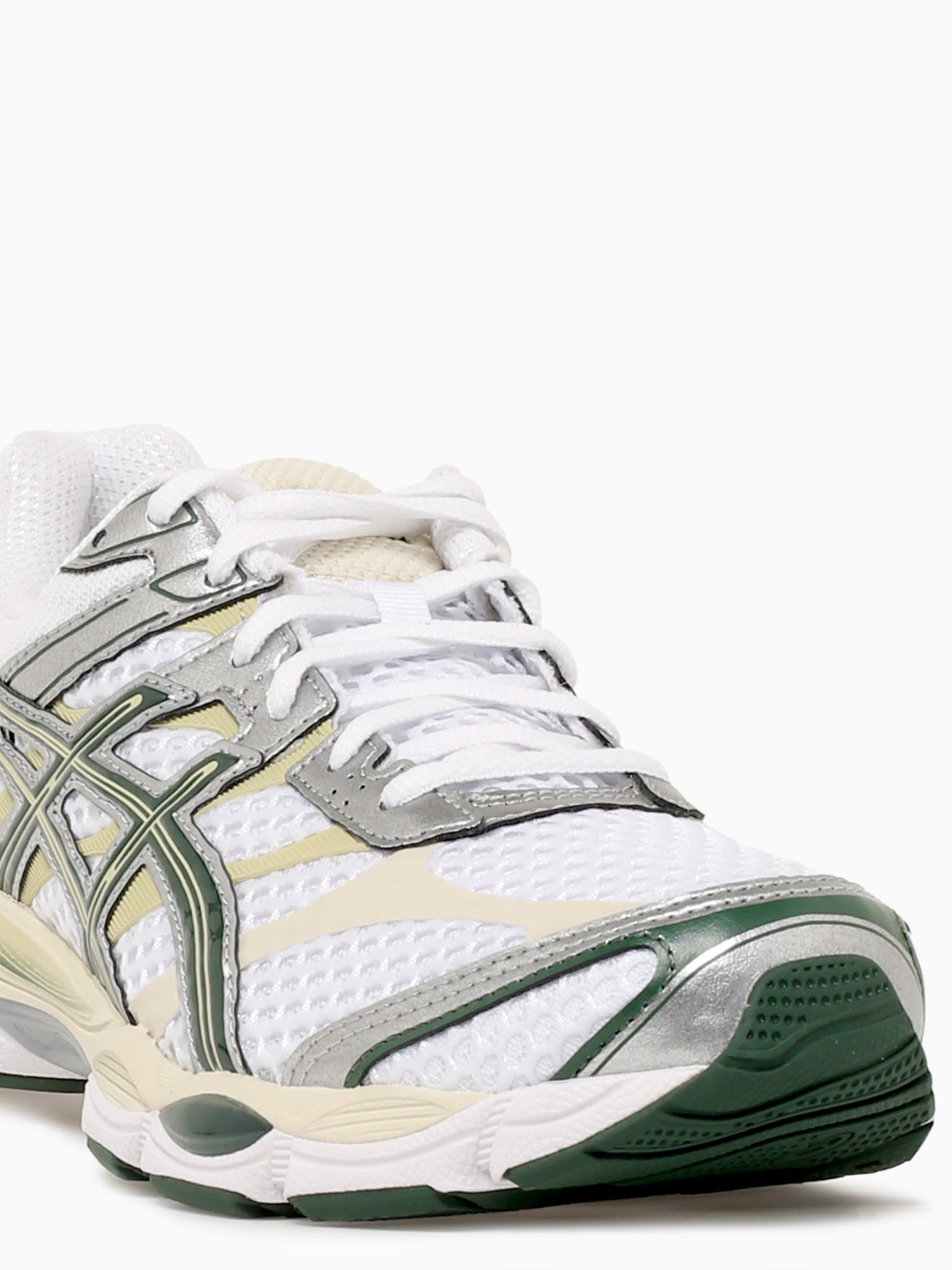 Gelcumulus 16 White Forest green  leath White / 4 / M