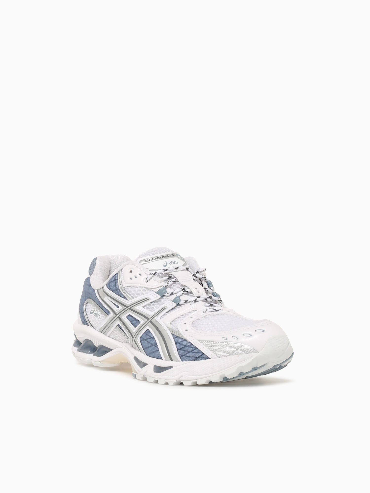 Gel Nimbus 10.1 White Slate blue leather White / 4 / M