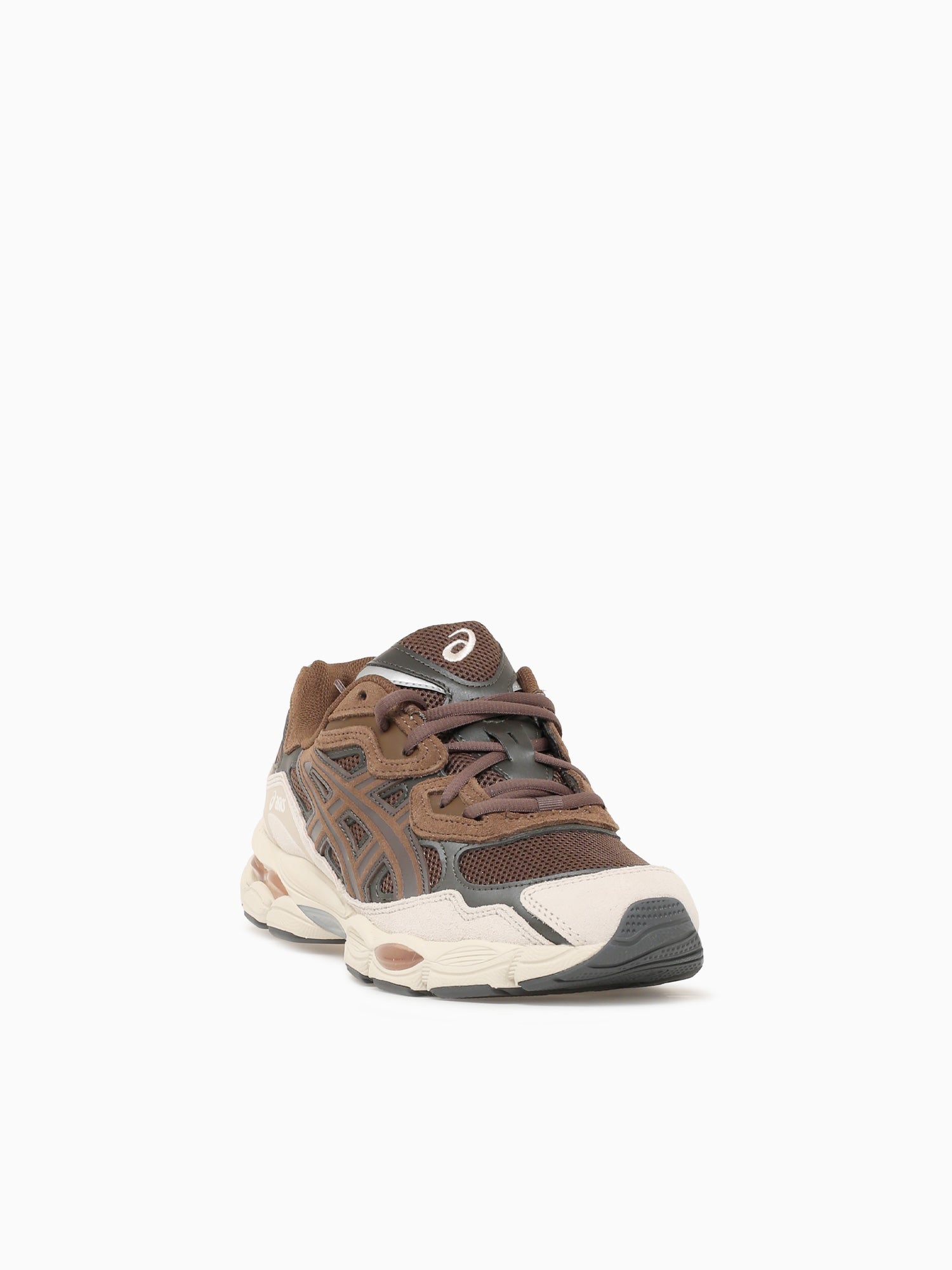 Gelnyc Brown Black coffee suede Mesh Brown / 8 / M