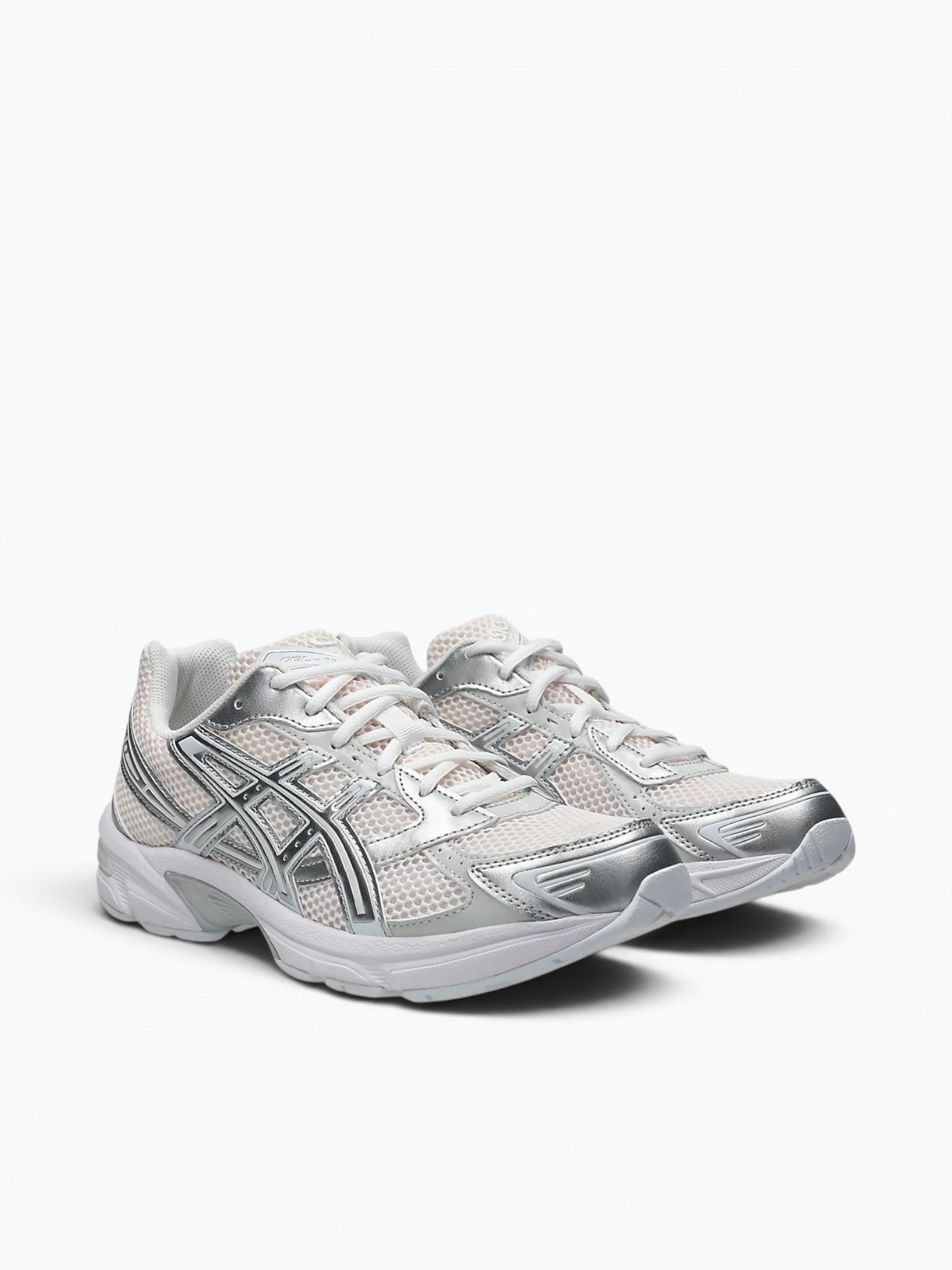 Gel1130 Blush Silver leather Mesh Silver / 4 / M