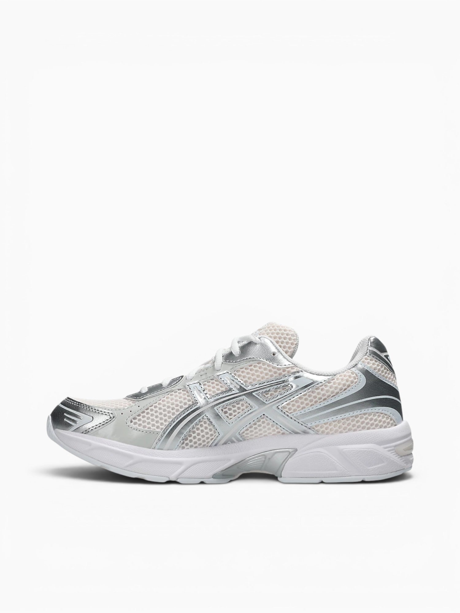 Gel1130 Blush Silver leather Mesh Silver / 4 / M