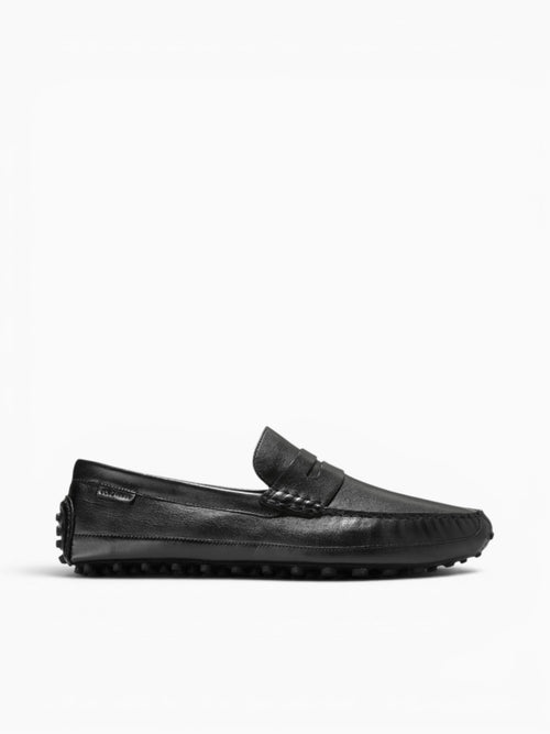Hall Gand Penny Driving Loafers Leather Black / 7 / M