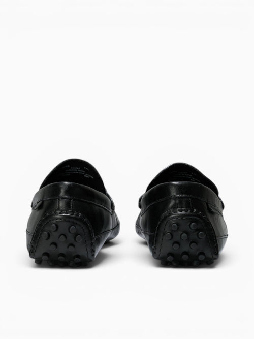 Hall Gand Penny Driving Loafers Leather Black / 7 / M
