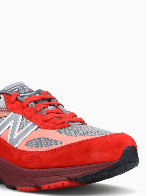 990v6 Moltenlava Burgundy Grey mesh Red / 8 / M