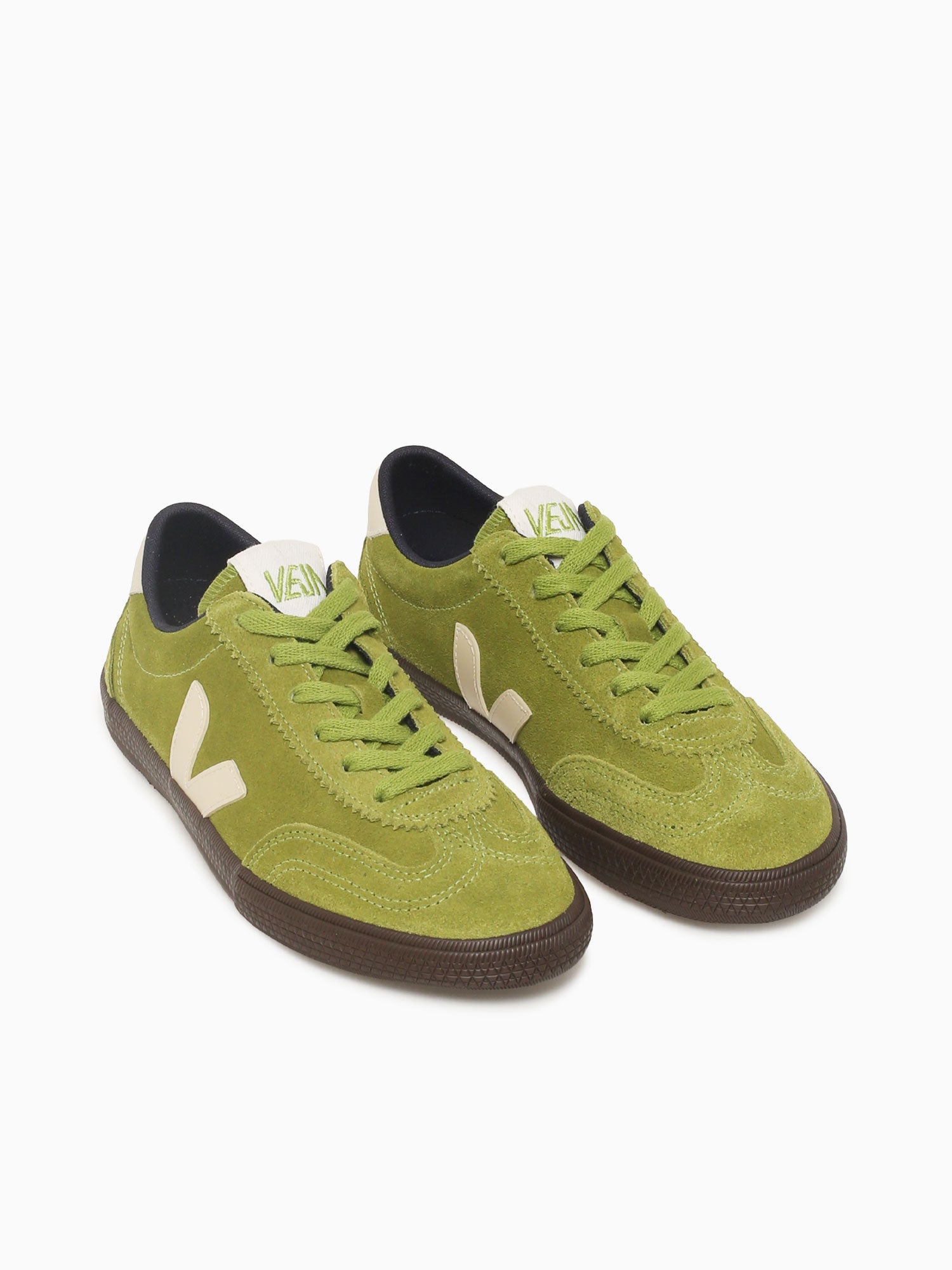 Volley Green Pierre Suede Green / 36 / M