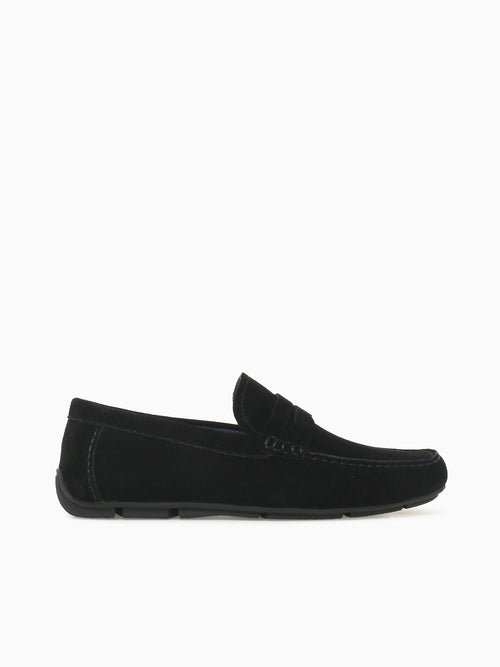 Isaac Black Cow Suede Black / 7 / M