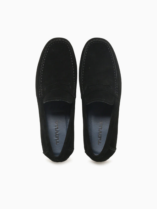 Isaac Black Cow Suede Black / 7 / M