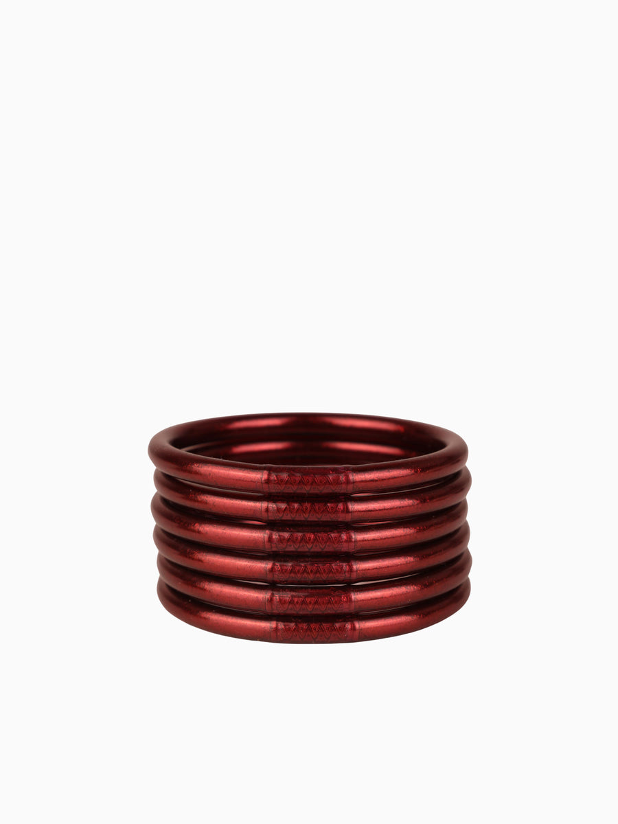 Merlot All Weather Bangles Gold / S