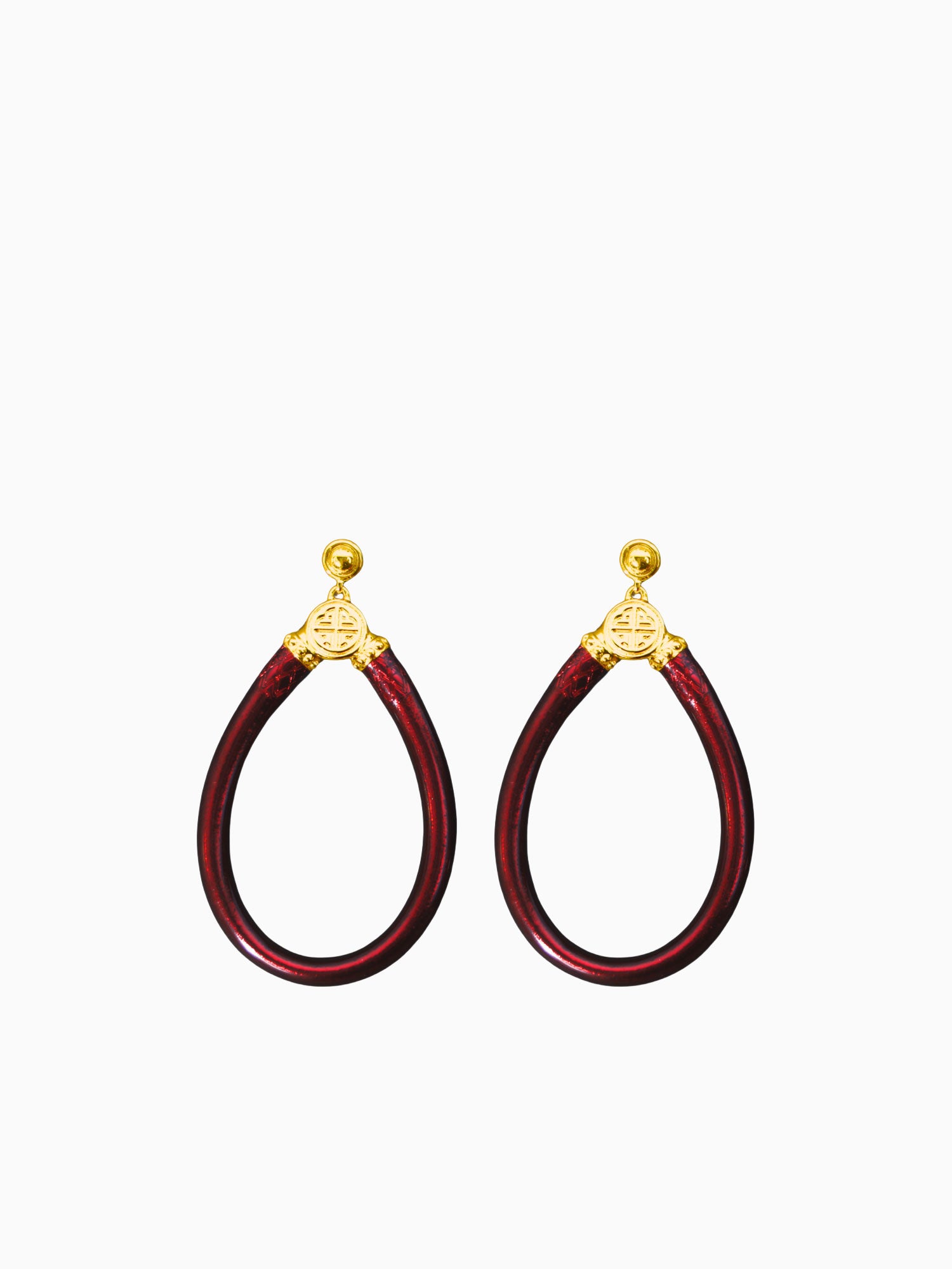 Merlot All Weather Earrings Wine