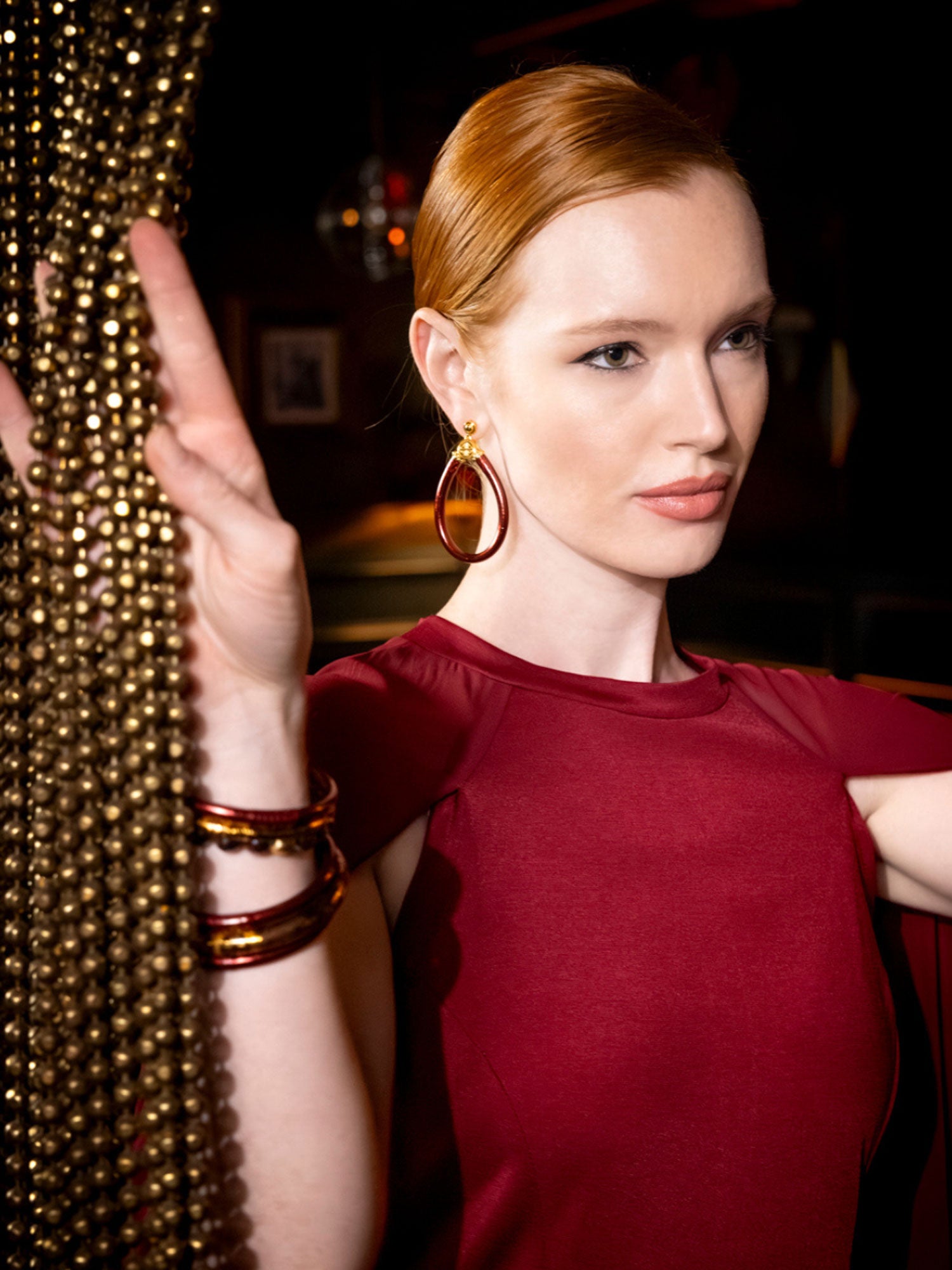 Merlot All Weather Earrings Wine