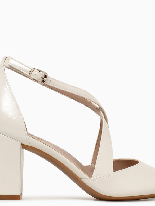 Hollis Warm White Crinkle Off White / 5 / M