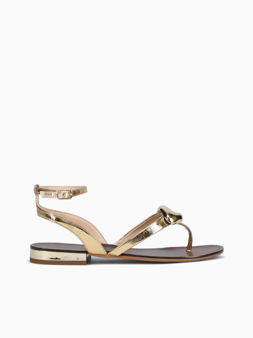 Gwenda Gold Metal Bala Leather Gold / 5 / M