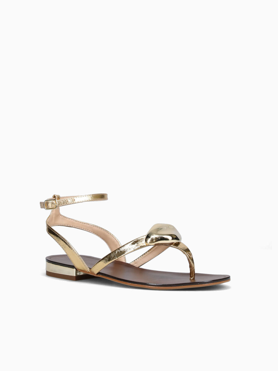 Gwenda Gold Metal Bala Leather Gold / 5 / M