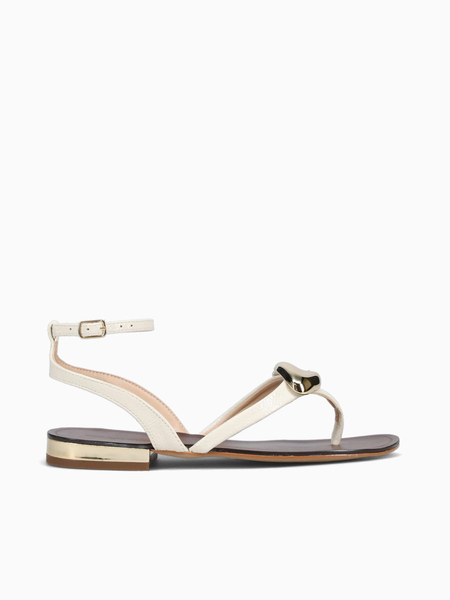 Gwenda Off White Verniz Glossy Leather Off White / 5 / M