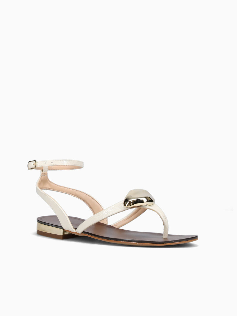 Gwenda Off White Verniz Glossy Leather Off White / 5 / M