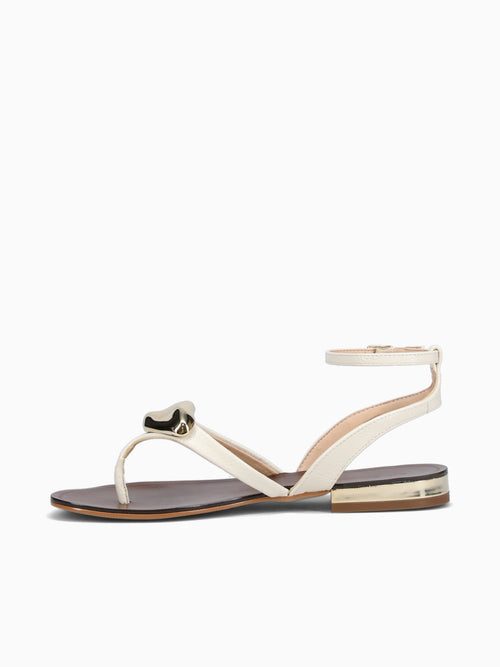 Gwenda Off White Verniz Glossy Leather Off White / 5 / M