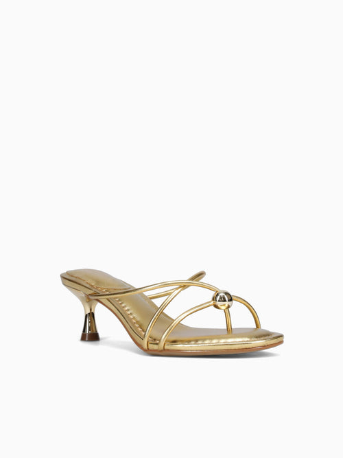 Sylvia Ouro Metal Bala Leather Gold / 5 / M