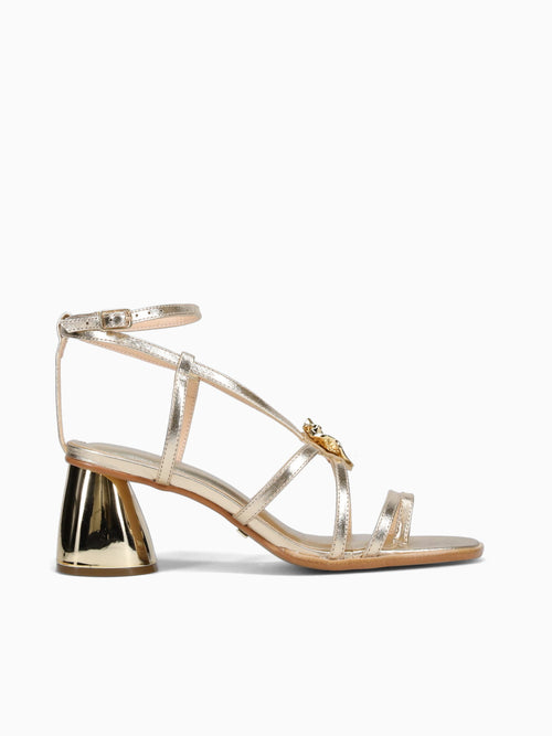 Cecilia Ouro Light Cristal Couro Gold / 5 / M