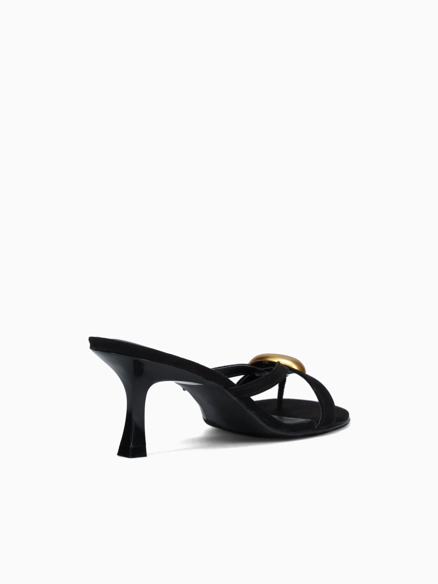 Hillary Black Gold suede Black / 5 / M