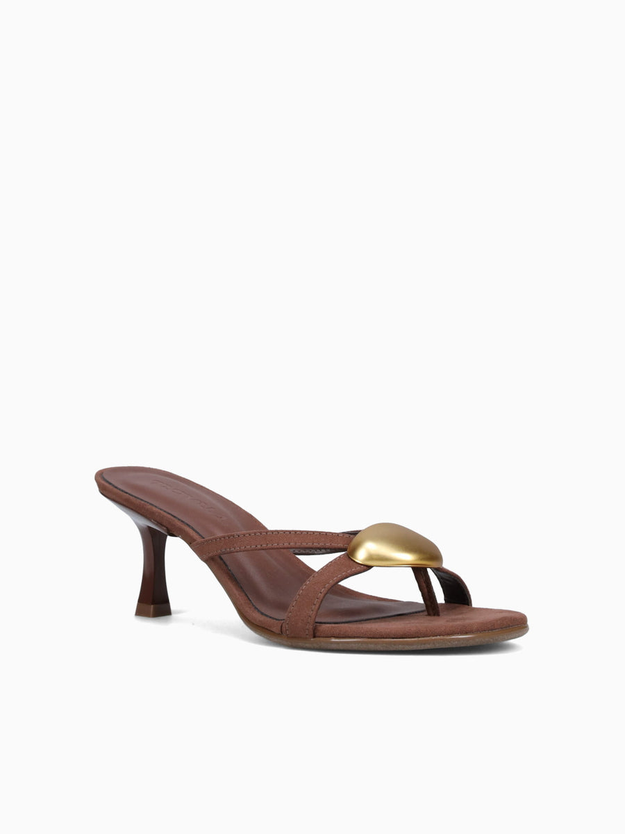 Hillary Brown Gold suede Brown / 5 / M