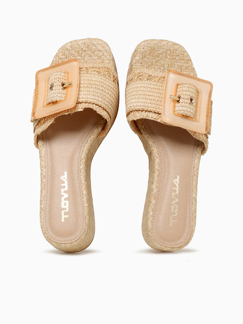 Kailin Beige Raffia Beige / 5 / M
