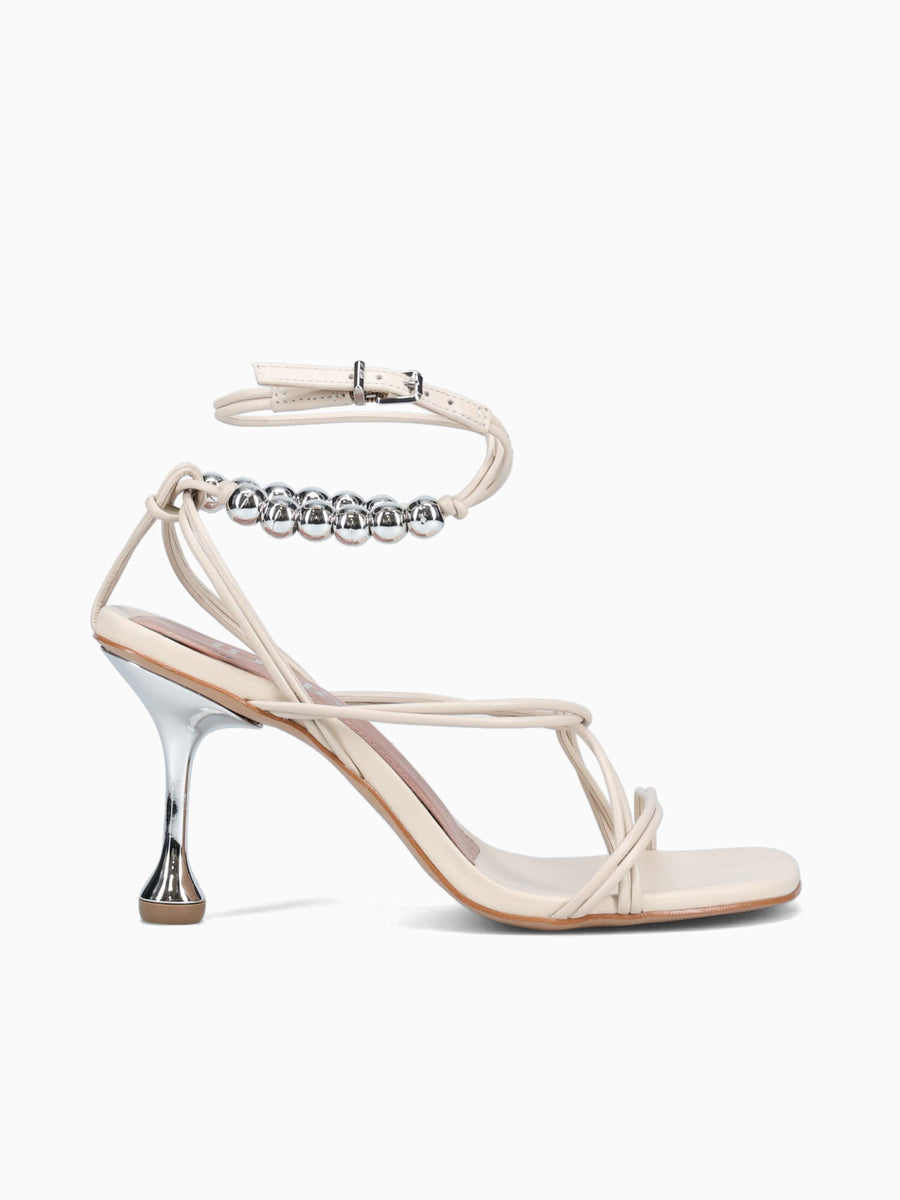 Evelina Off White Leather Off White / 5 / M