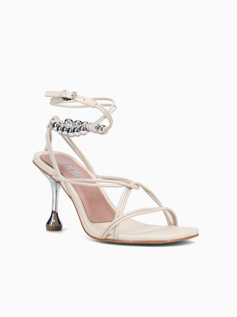 Evelina Off White Leather Off White / 5 / M
