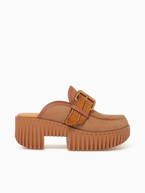 Plia Hazel Sand Nobuck Leather Tan / 36 / M