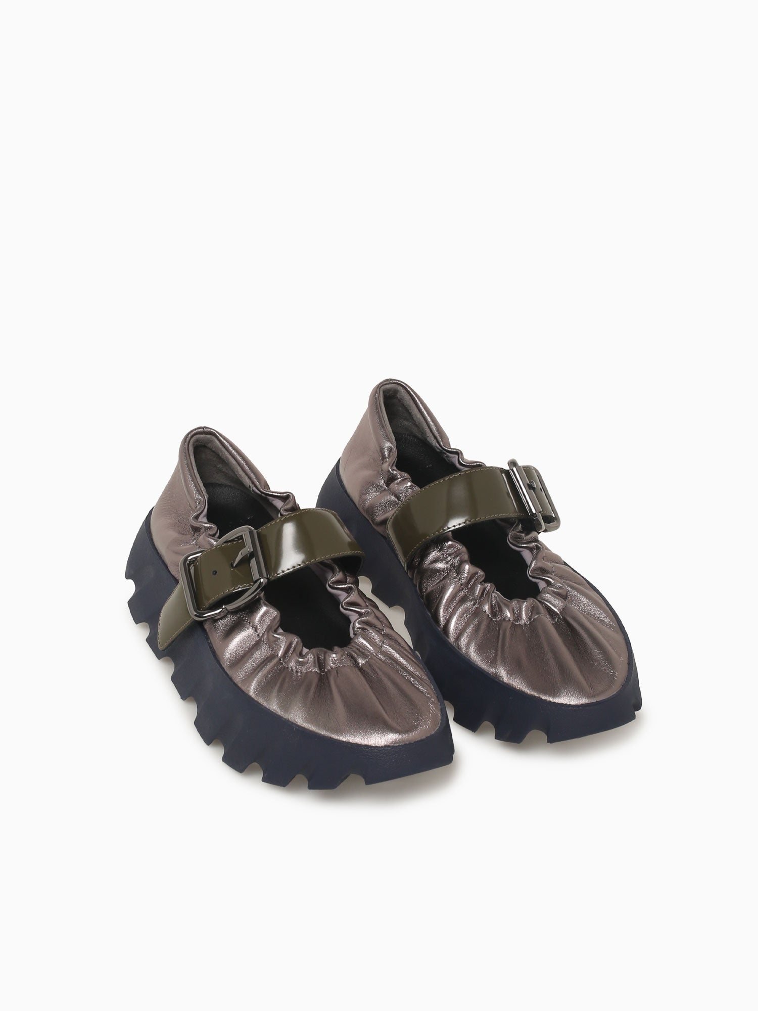 Tura Cove Gunmental Leather Pewter / 36 / M