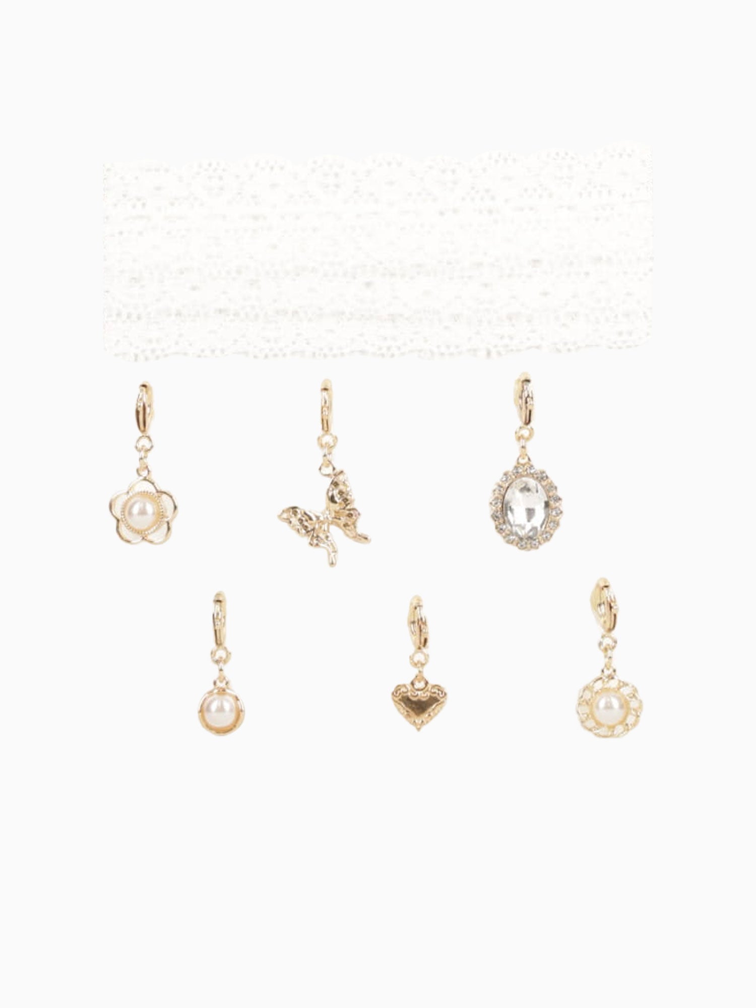 White Lace Charm Kit White