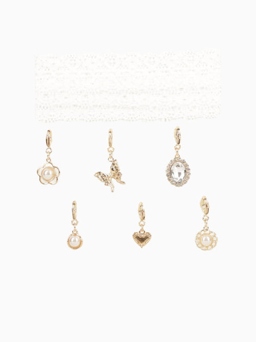 White Lace Charm Kit White