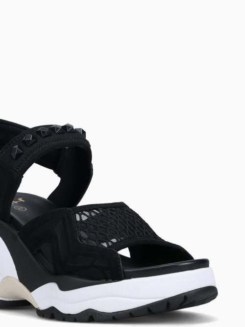 Diva Black Lycra Suede Black / 36 / M