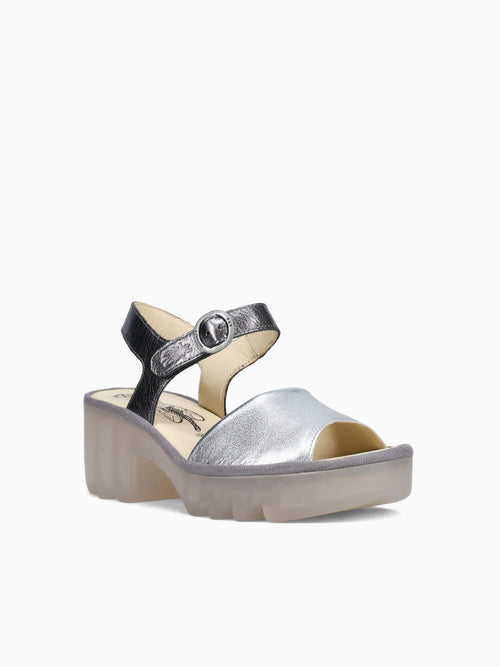 Tull503fly Silver Graphite leather Silver / 36 / M