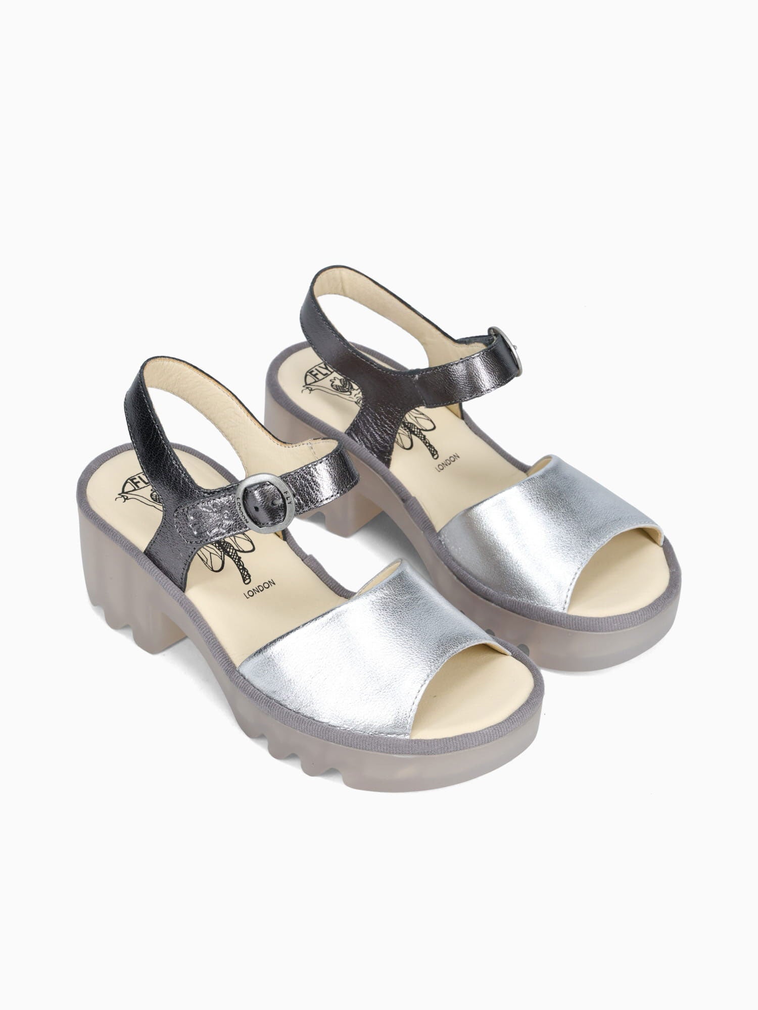 Tull503fly Silver Graphite leather Silver / 36 / M