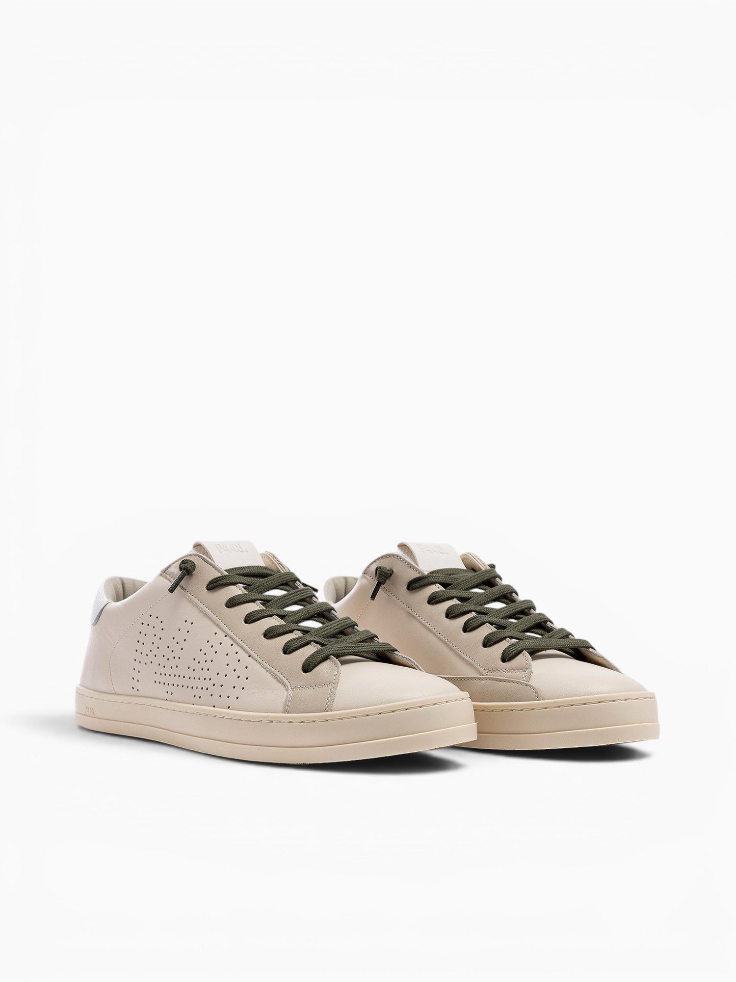 John Cream Leather Off White / 41 / M