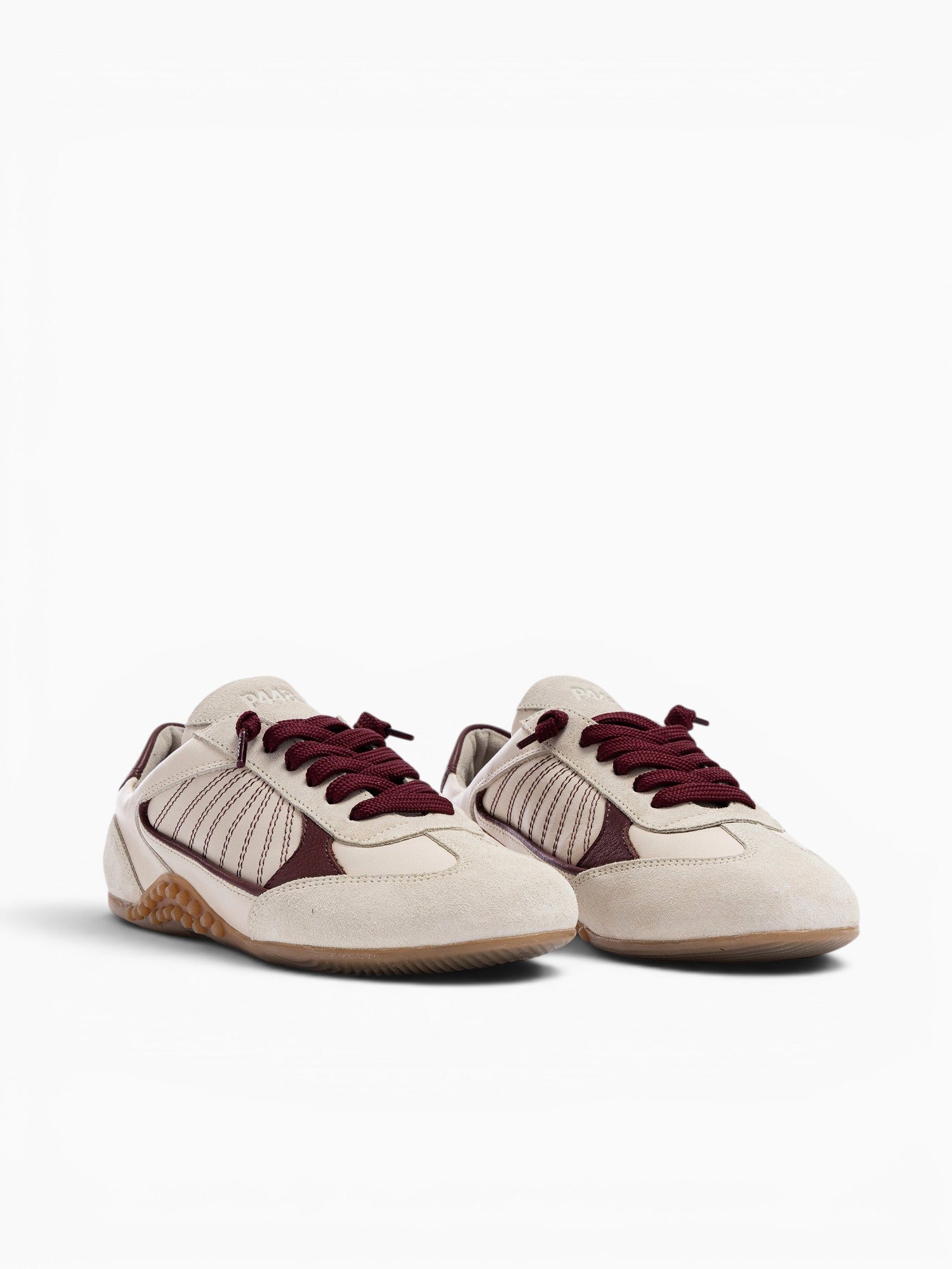 Lisbon Cream Burgundy leather Suede Off White / 36 / M