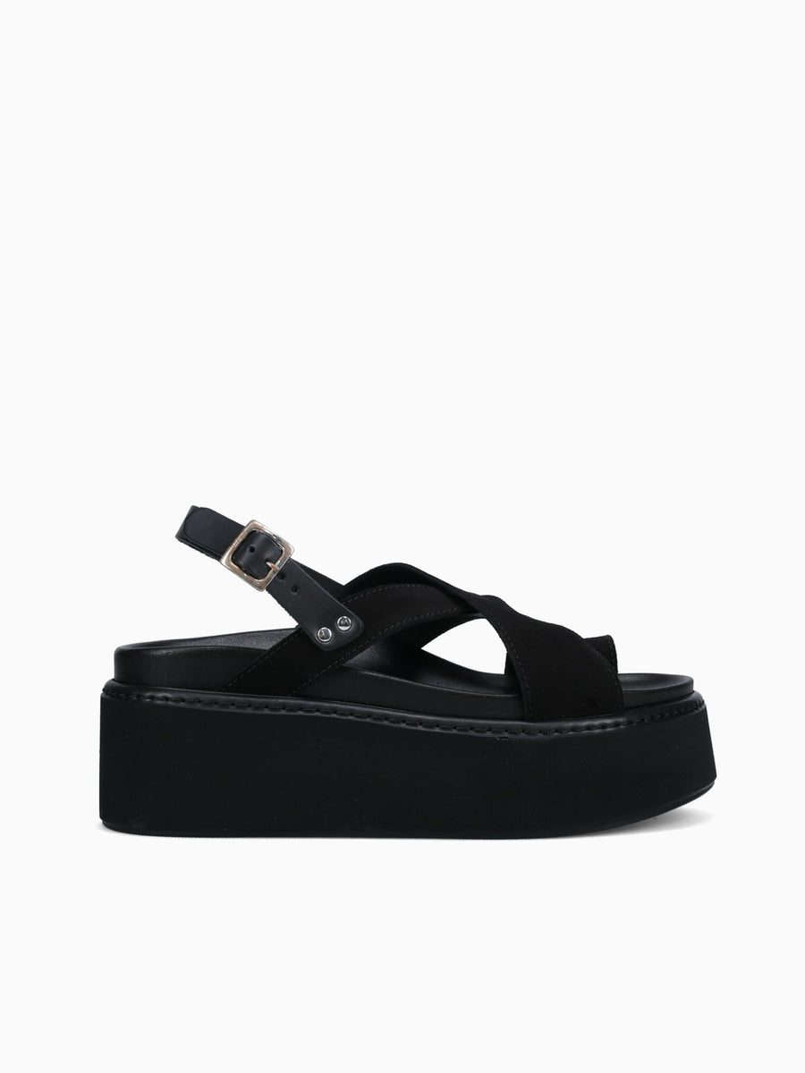 6219 Black Suede Leather Black / 36 / M