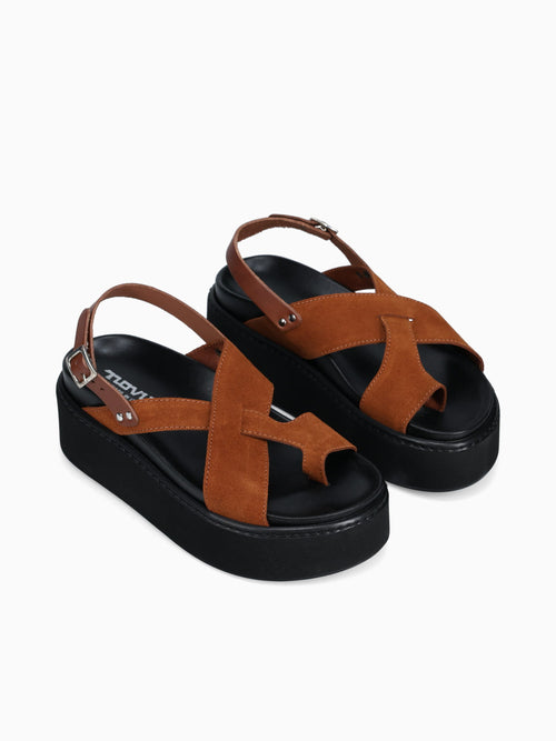 6219 Brown Suede Leather