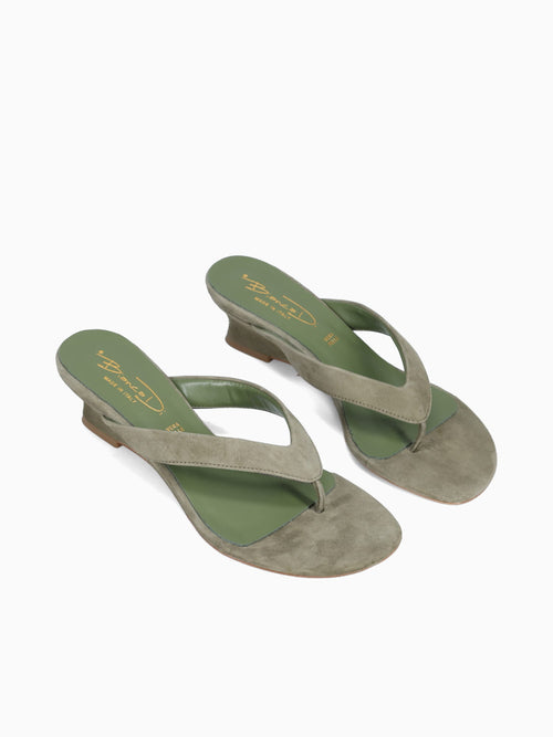 2890 Kaki Suede Dark Green / 36 / M
