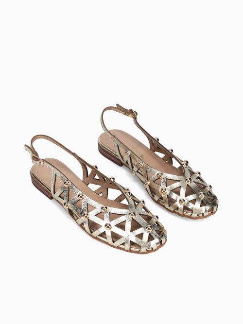 Asli Gold Leather Gold / 36 / M